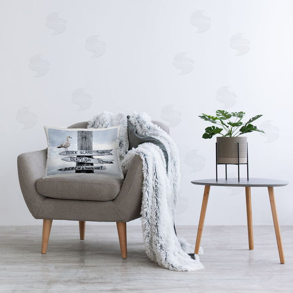 Stupell Industries Robin-Lee Viera | Vacation Beach Signs With Seagull