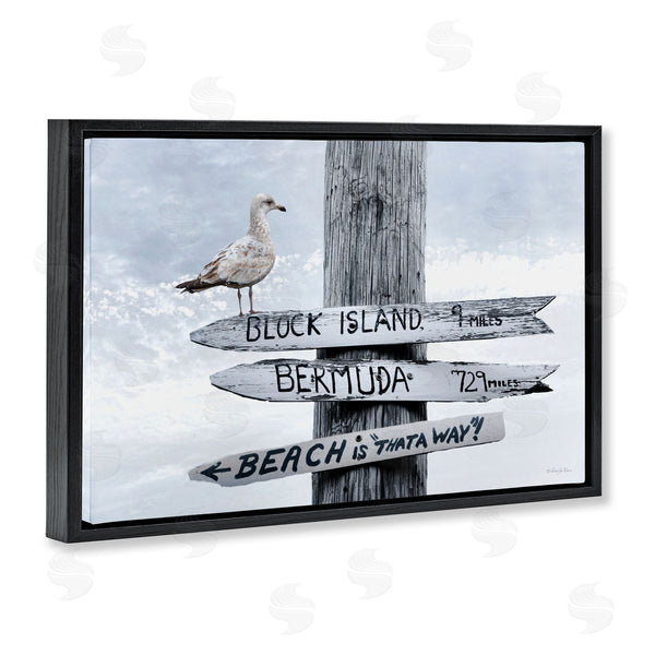 Stupell Industries Robin-Lee Viera | Vacation Beach Signs With Seagull