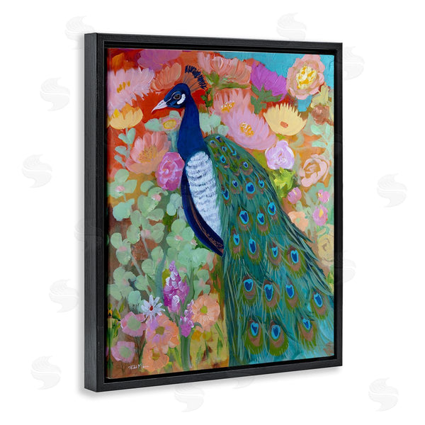 Stupell Industries Robin Maria | Bundle Of Florals & Peacock