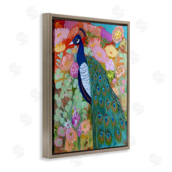 Stupell Industries Robin Maria | Bundle Of Florals & Peacock