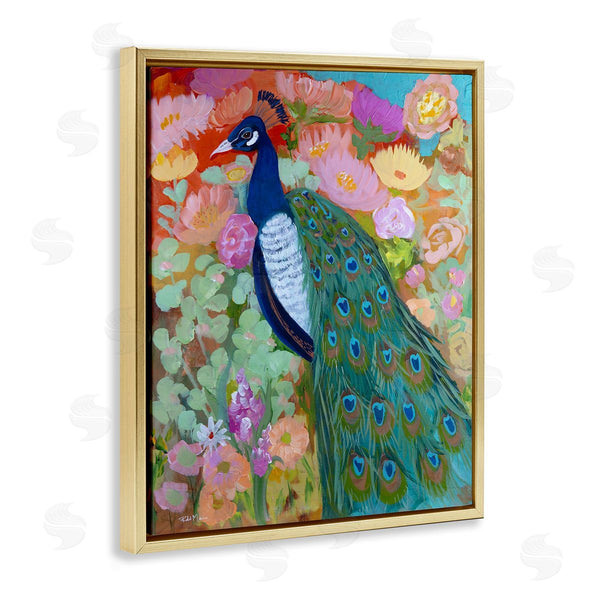 Stupell Industries Robin Maria | Bundle Of Florals & Peacock