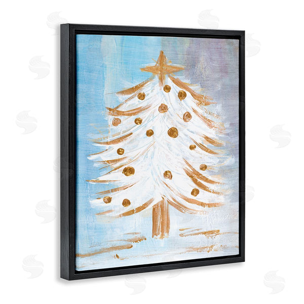 Stupell Industries Robin Maria | Festive Christmas Tree Contemporary Winter Snow Forest Wall Art