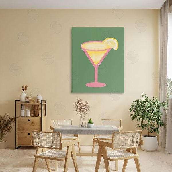 Stupell Industries Robin Maria | Lemon Drop Glass Over Green Wall Art