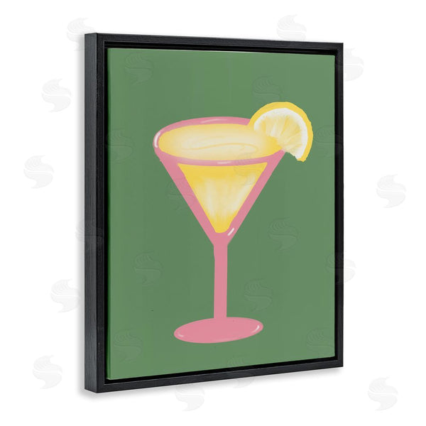 Stupell Industries Robin Maria | Lemon Drop Glass Over Green Wall Art
