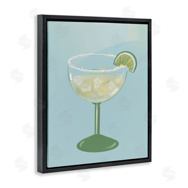 Stupell Industries Robin Maria | Margarita Glass Over Blue Wall Art