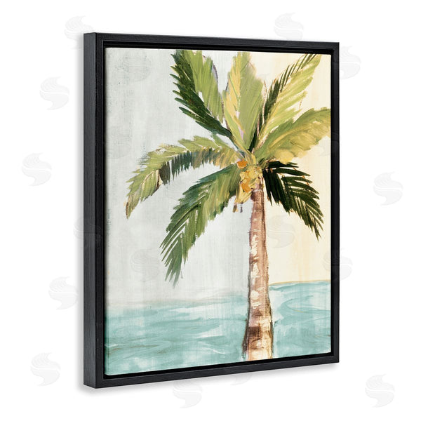 Stupell Industries Robin Maria | Palm Tree Leaves Tropical Summer Breeze Beach Wall Art
