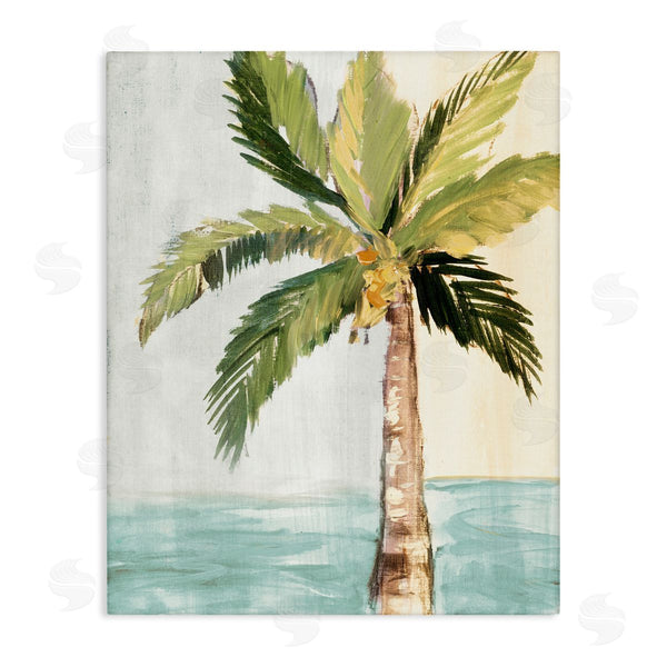 stupell industries Robin Maria | Palm Tree Leaves Tropical Summer Breeze Beach Wall Art