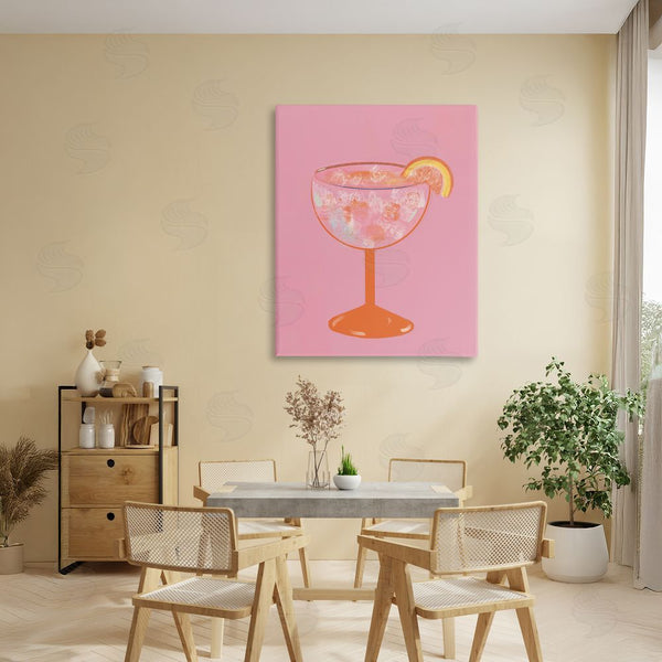 Stupell Industries Robin Maria | Paloma Glass Over Pink Wall Art