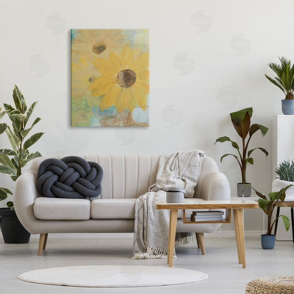 Stupell Industries Robin Maria | Sunflower Florals Abstract Still Life Summer Farm Flowers Wall Art