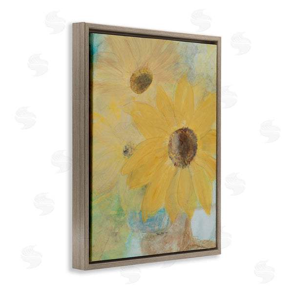 Stupell Industries Robin Maria | Sunflower Florals Abstract Still Life Summer Farm Flowers Wall Art