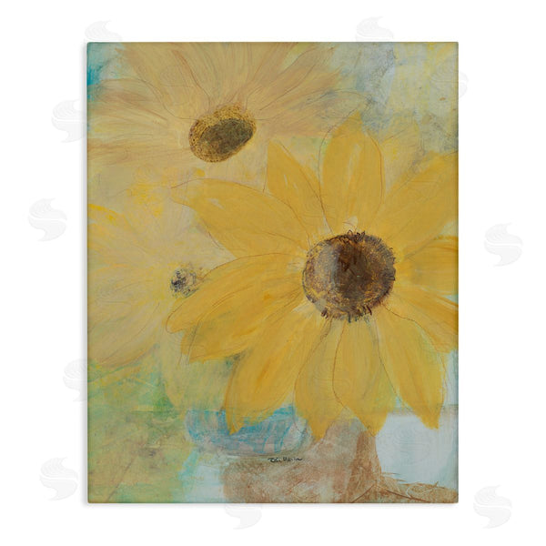 stupell industries Robin Maria | Sunflower Florals Abstract Still Life Summer Farm Flowers Wall Art