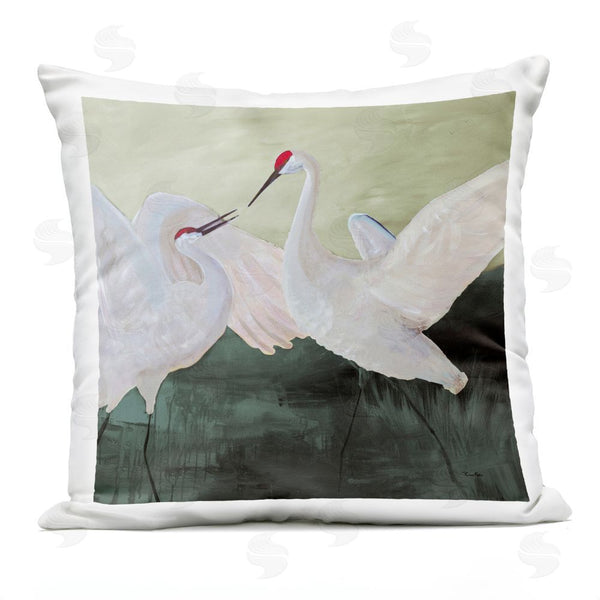 Stupell Industries Robin Maria | White Sandhill Cranes Throw Pillow