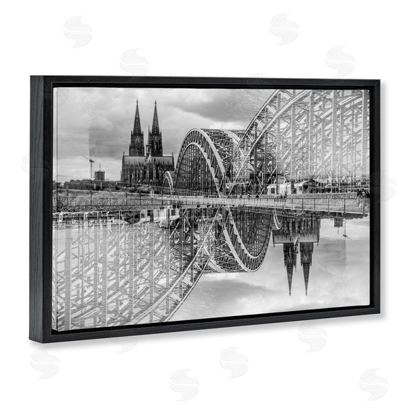 Stupell Industries Robin Vandenabeele | Bridge & Cathedral Reflection