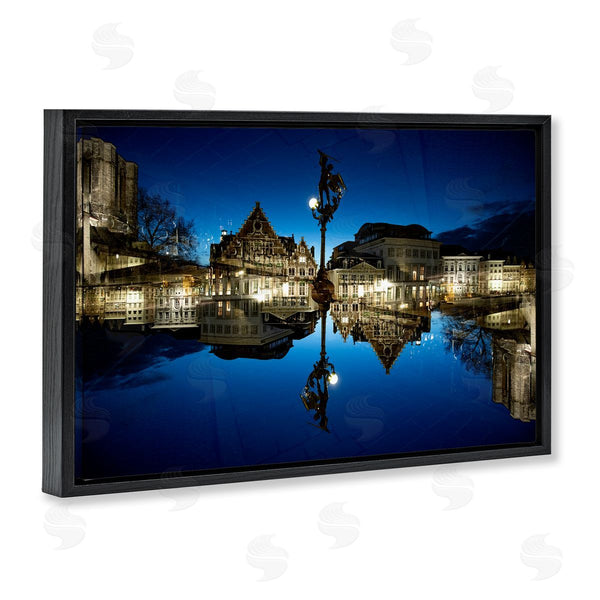 Stupell Industries Robin Vandenabeele | Illuminated Night Cityscape Wall Art