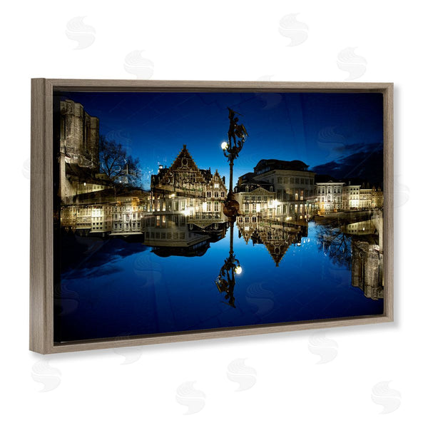 Stupell Industries Robin Vandenabeele | Illuminated Night Cityscape Wall Art