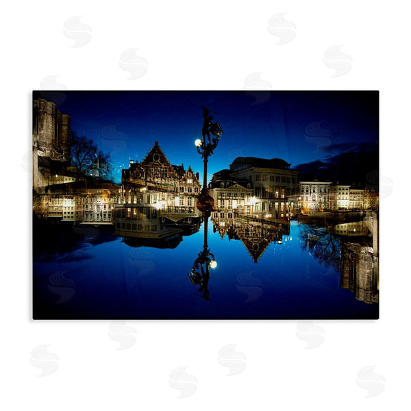 stupell industries Robin Vandenabeele | Illuminated Night Cityscape Wall Art