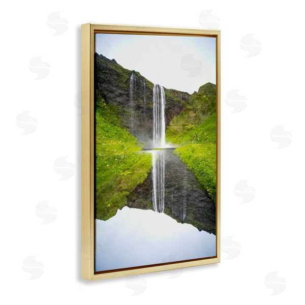 Stupell Industries Robin Vandenabeele | Lush Waterfall Reflection