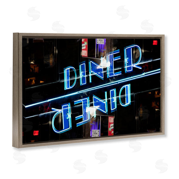 Stupell Industries Robin Vandenabeele | Neon Diner Sign Reflection