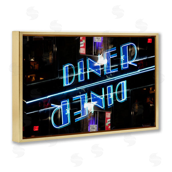 Stupell Industries Robin Vandenabeele | Neon Diner Sign Reflection