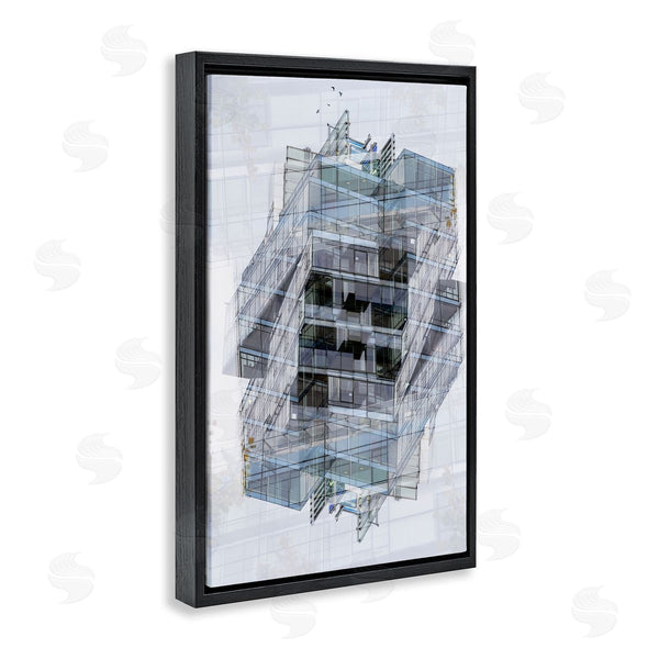 Stupell Industries Robin Vandenabeele | Overlapping Building Layers