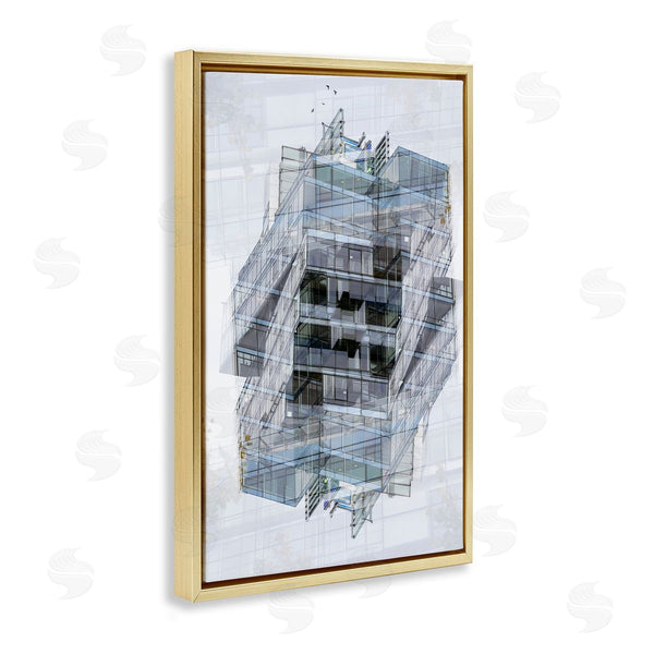 Stupell Industries Robin Vandenabeele | Overlapping Building Layers