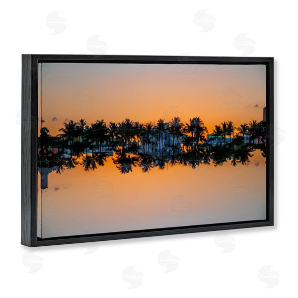 Stupell Industries Robin Vandenabeele | Reflecting Sunset Palms