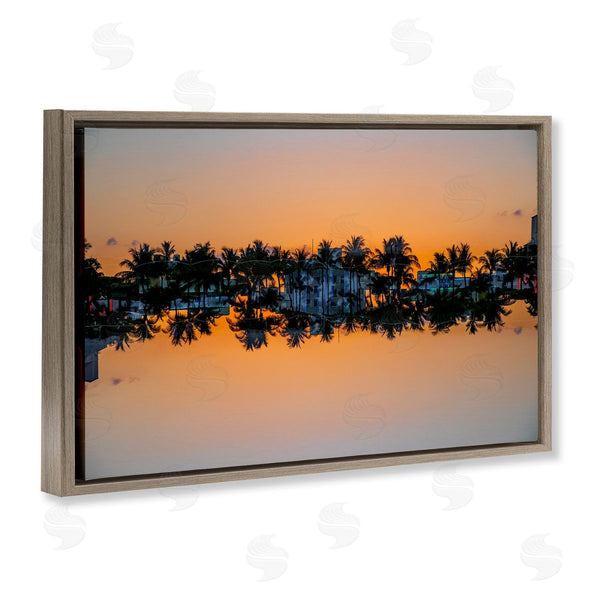 Stupell Industries Robin Vandenabeele | Reflecting Sunset Palms