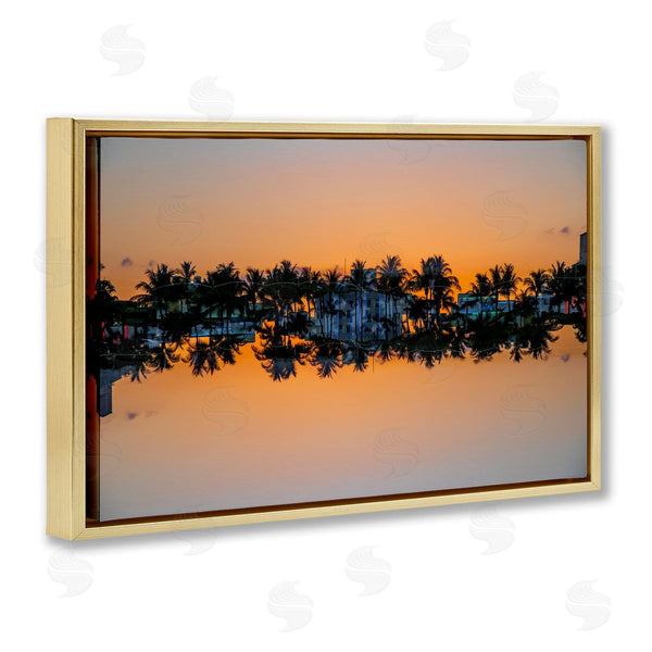 Stupell Industries Robin Vandenabeele | Reflecting Sunset Palms