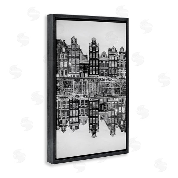 Stupell Industries Robin Vandenabeele | Symmetrical Building Reflections