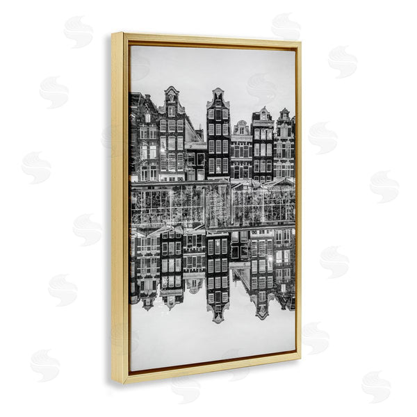 Stupell Industries Robin Vandenabeele | Symmetrical Building Reflections