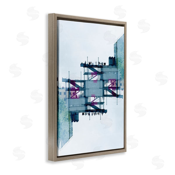 Stupell Industries Robin Vandenabeele | Symmetrical Industrial Structure