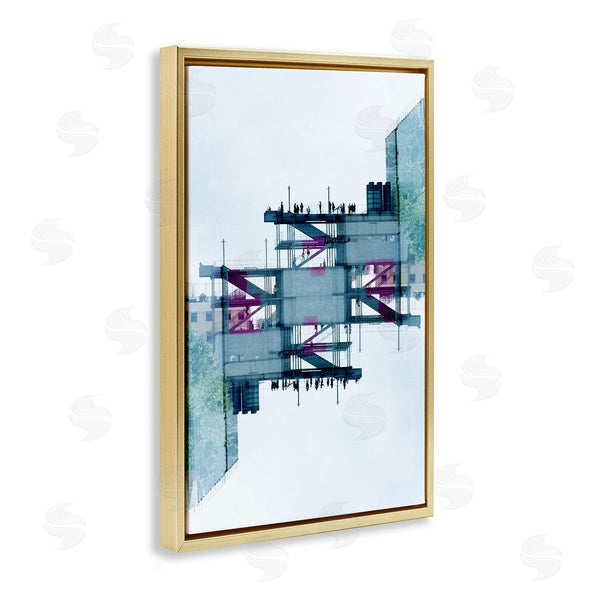 Stupell Industries Robin Vandenabeele | Symmetrical Industrial Structure