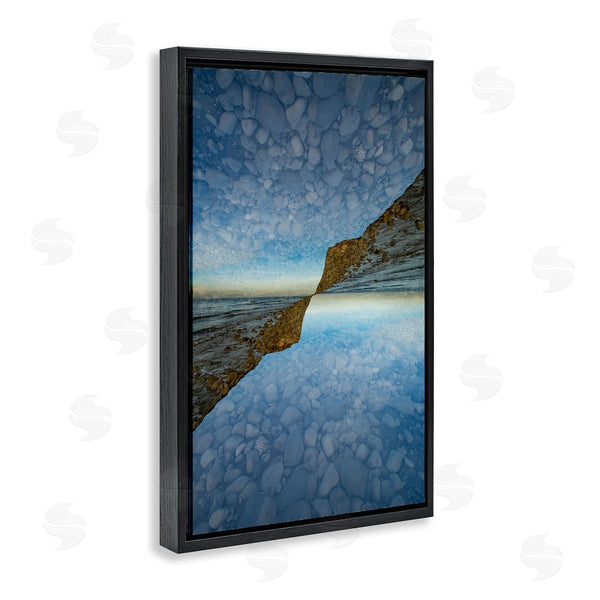 Stupell Industries Robin Vandenabeele | Symmetrical Pebbles Reflection