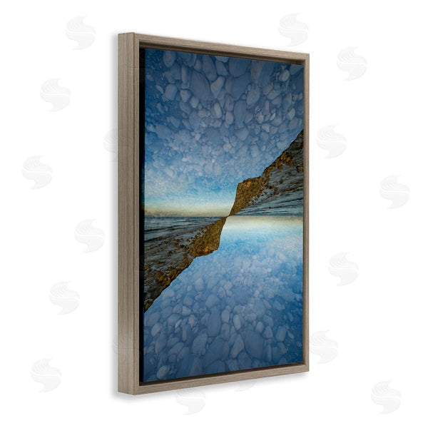 Stupell Industries Robin Vandenabeele | Symmetrical Pebbles Reflection