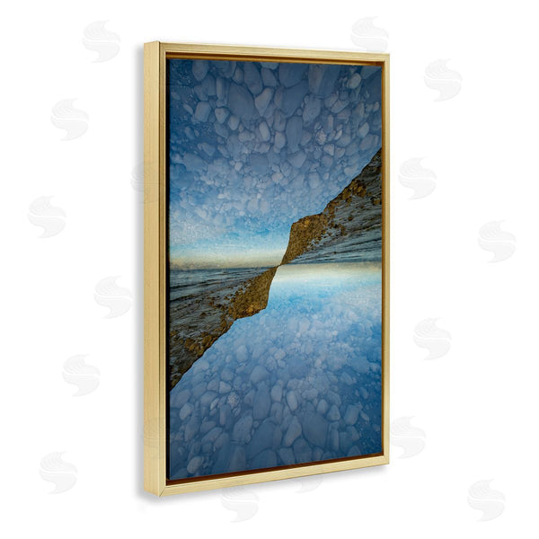 Stupell Industries Robin Vandenabeele | Symmetrical Pebbles Reflection