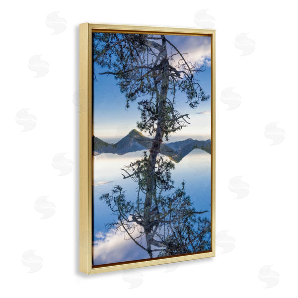Stupell Industries Robin Vandenabeele | Tree & Mountain Symmetry