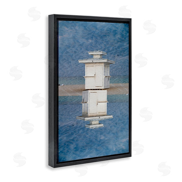 Stupell Industries Robin Vandenabeele | Vertical Symmetry Beach Hut