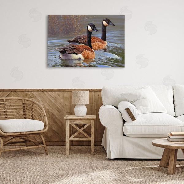 Stupell Industries Rod Lawrence | Backwater Canada Geese Wall Art