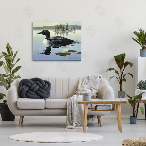 Stupell Industries Rod Lawrence | Duck In Vast Pond Wall Art