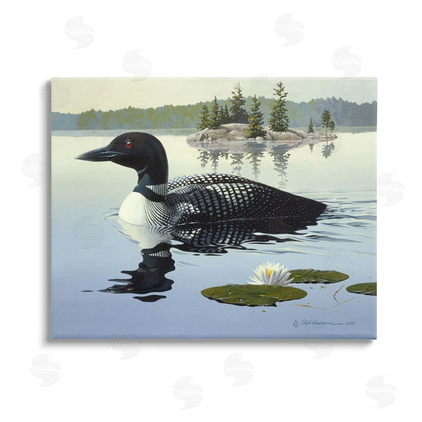 stupell industries Rod Lawrence | Duck in Vast Pond Wall Art