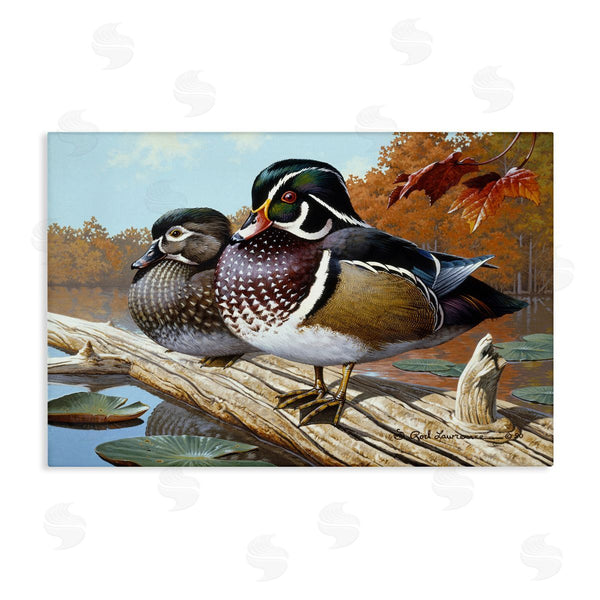 stupell industries Rod Lawrence | Duck Pair on Driftwood Wall Art