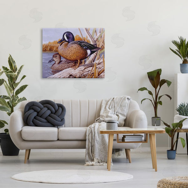 Stupell Industries Rod Lawrence | Ducks At Pond's Edge Wall Art