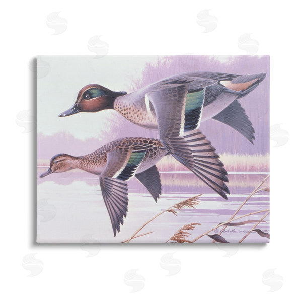 stupell industries Rod Lawrence | Flying Mallards over Lake Wall Art