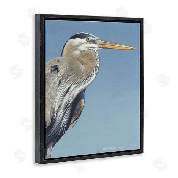 Stupell Industries Rod Lawrence | Heron Portrait On Blue Wall Art