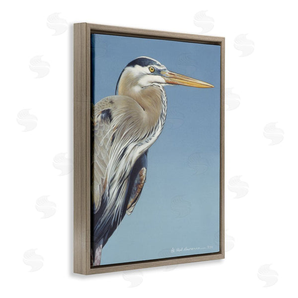 Stupell Industries Rod Lawrence | Heron Portrait On Blue Wall Art