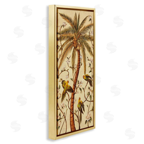 Stupell Industries Rodolfo Jimenez | Parrots & Curvy Palm Tree Wall Art