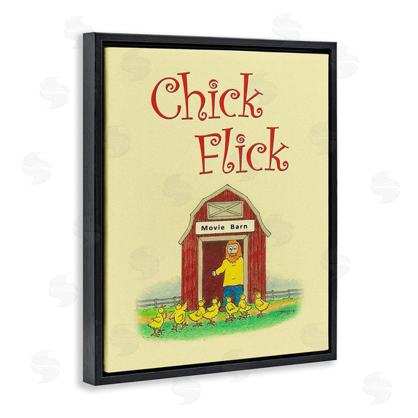 Stupell Industries Roger Straub | Chick Flick Vintage Pun