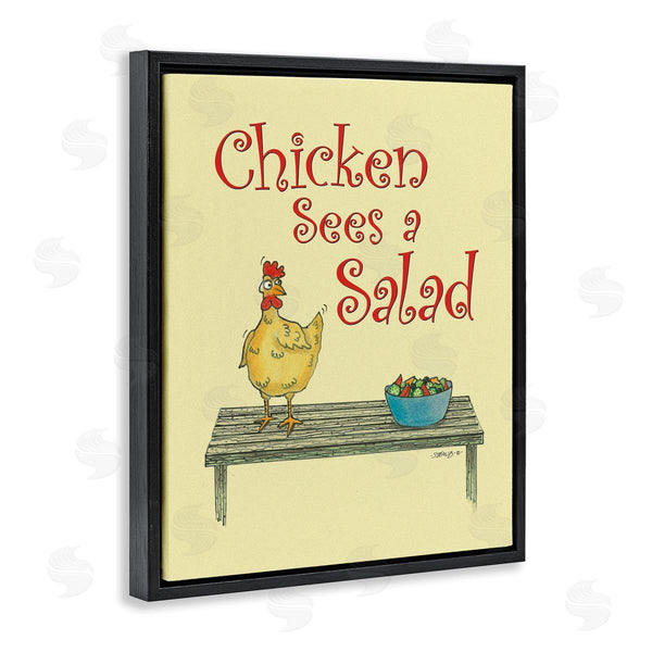Stupell Industries Roger Straub | Chicken Salad Vintage Pun