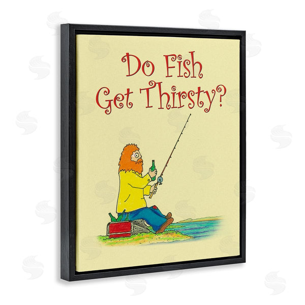 Stupell Industries Roger Straub | Do Fish Get Thirsty Humor