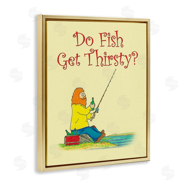 Stupell Industries Roger Straub | Do Fish Get Thirsty Humor